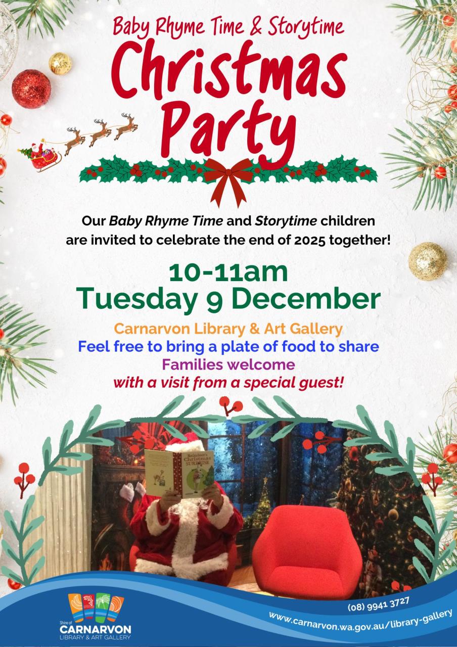 Christmas Storytime Party poster