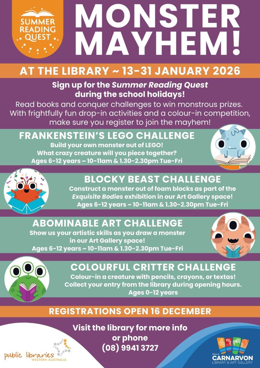 Summer Reading Quest 2025-26 Poster